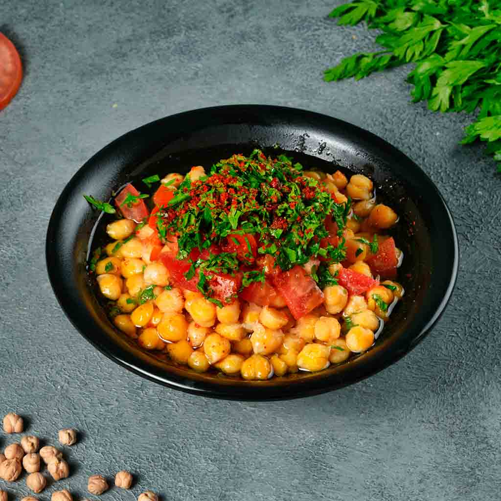 Hummus seeds with oil 