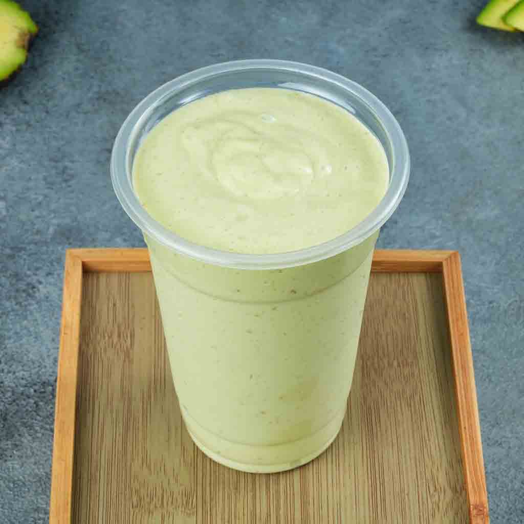 Milk with banana and avocado