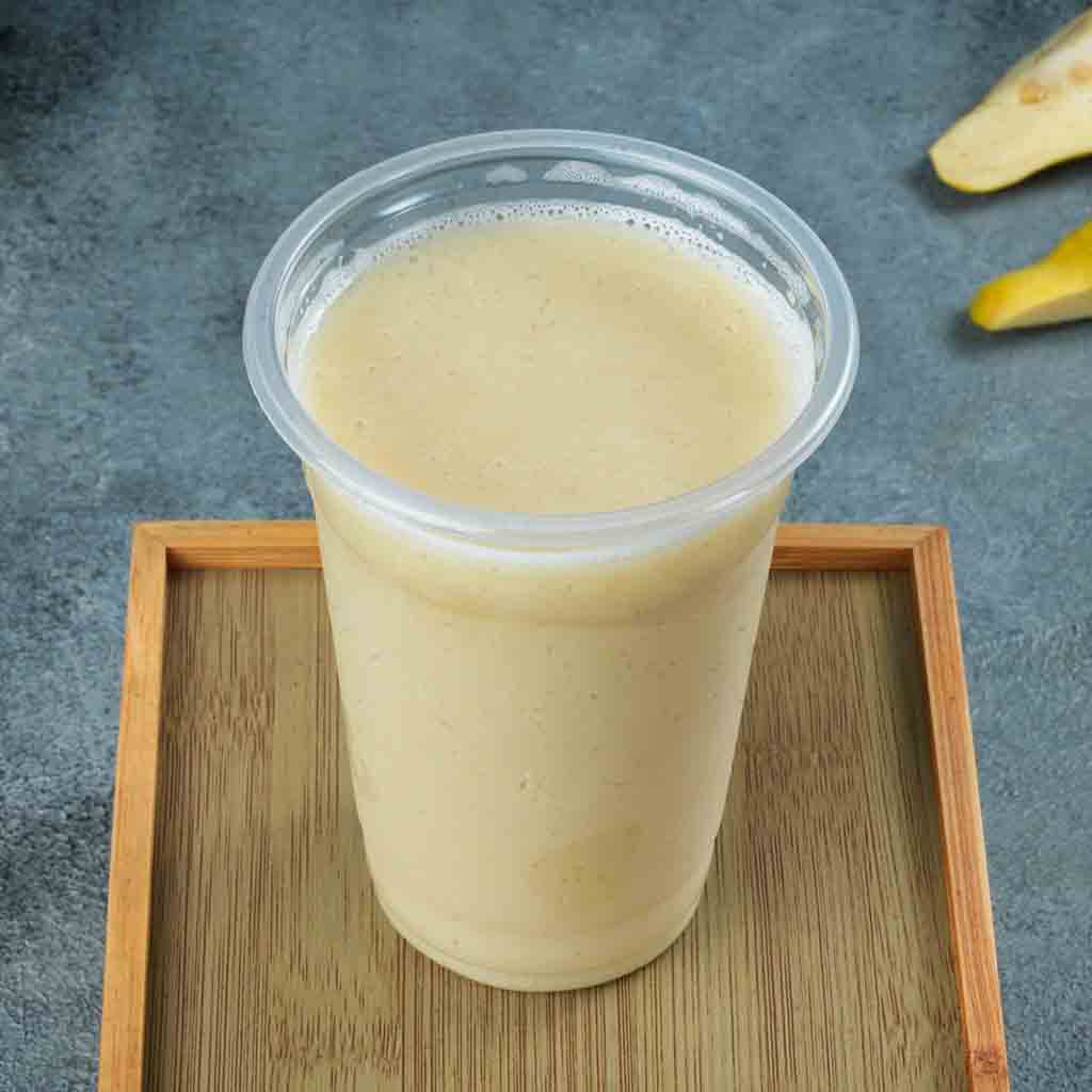 Milk with banana and guava