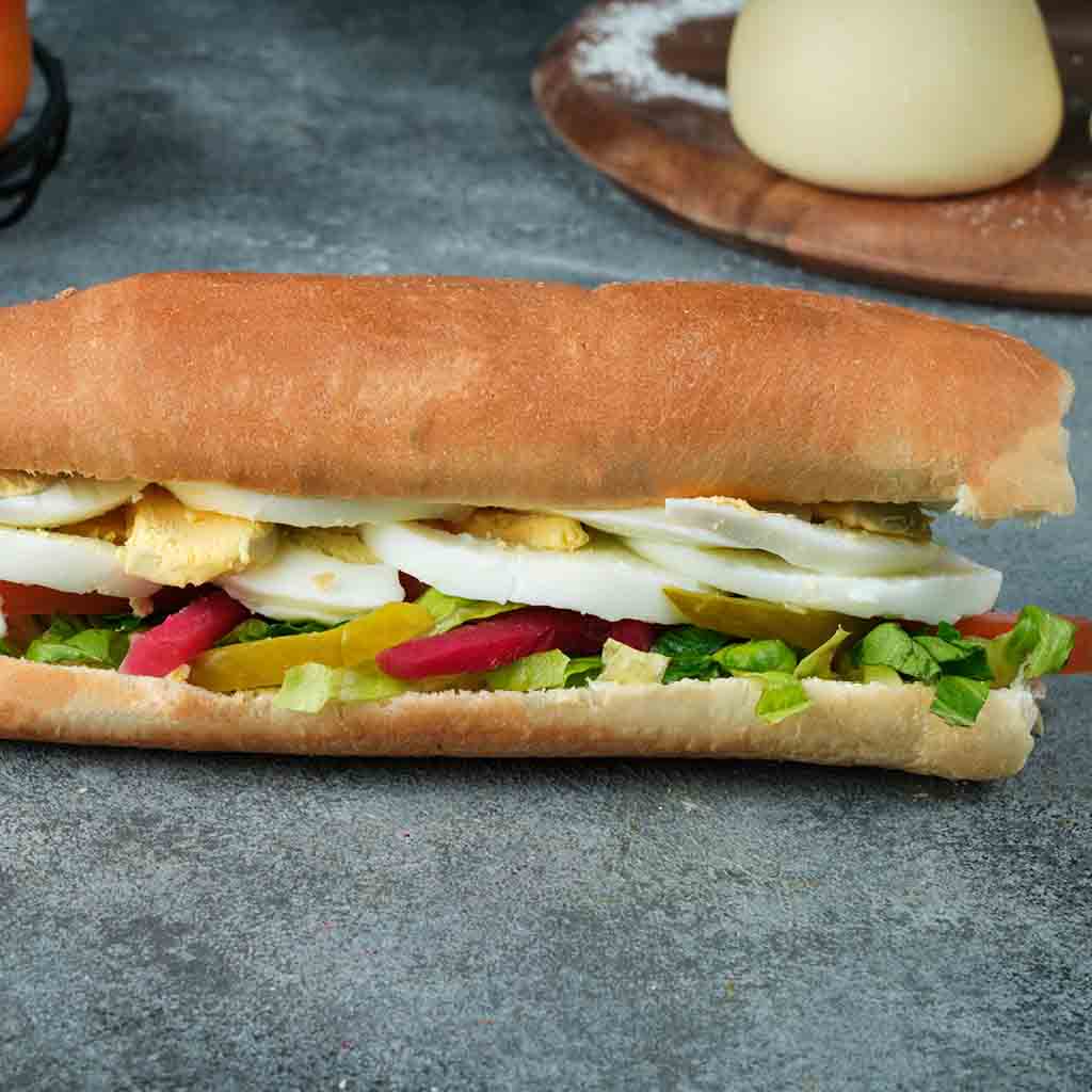 Large Boiled egg sandwich