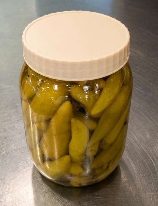 Pickled peppers in-a-jar
