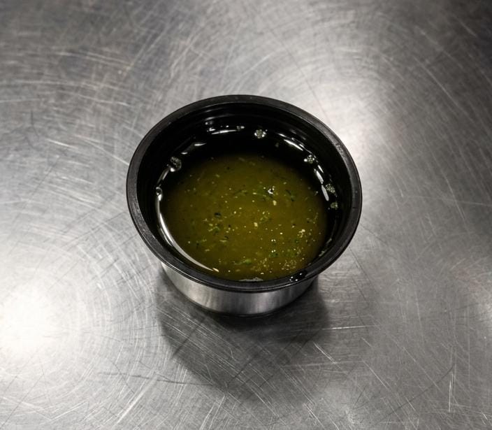 Oil and lemon juice container