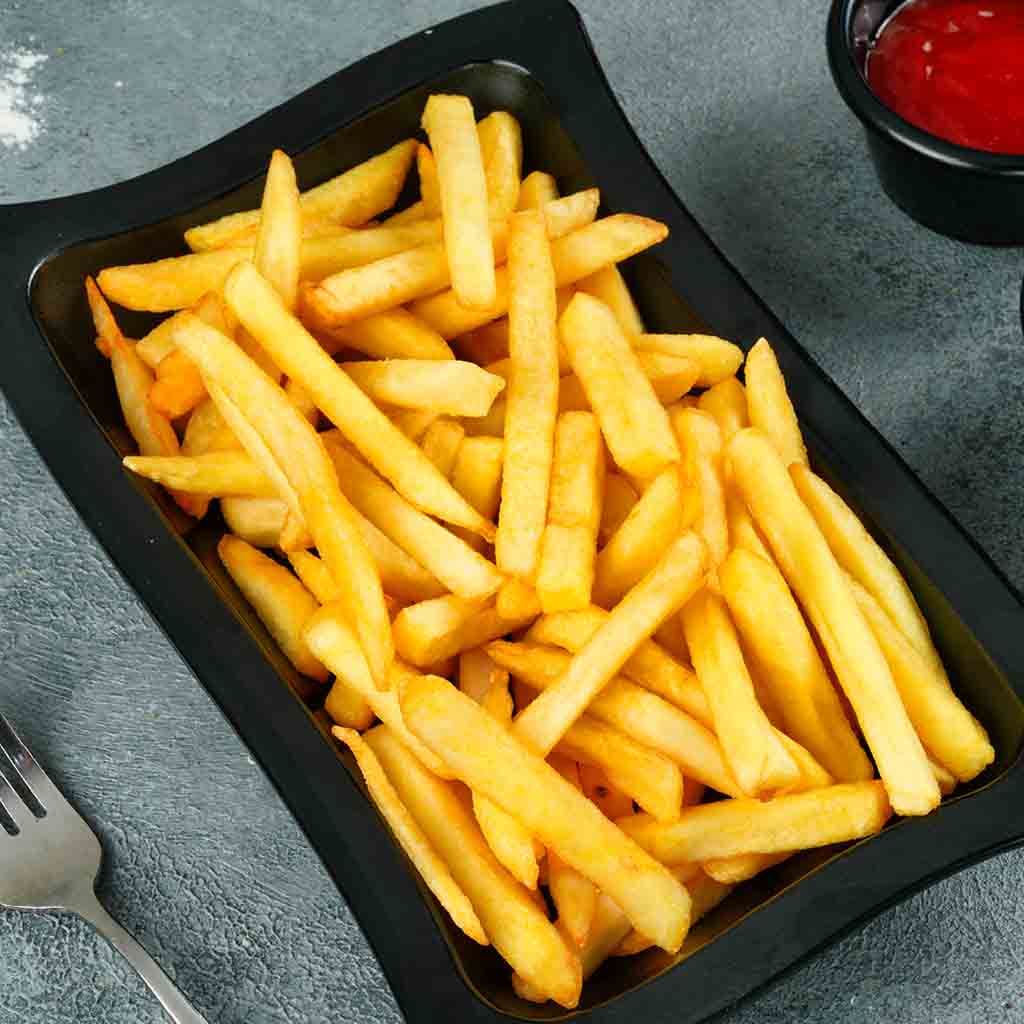 French fries plate