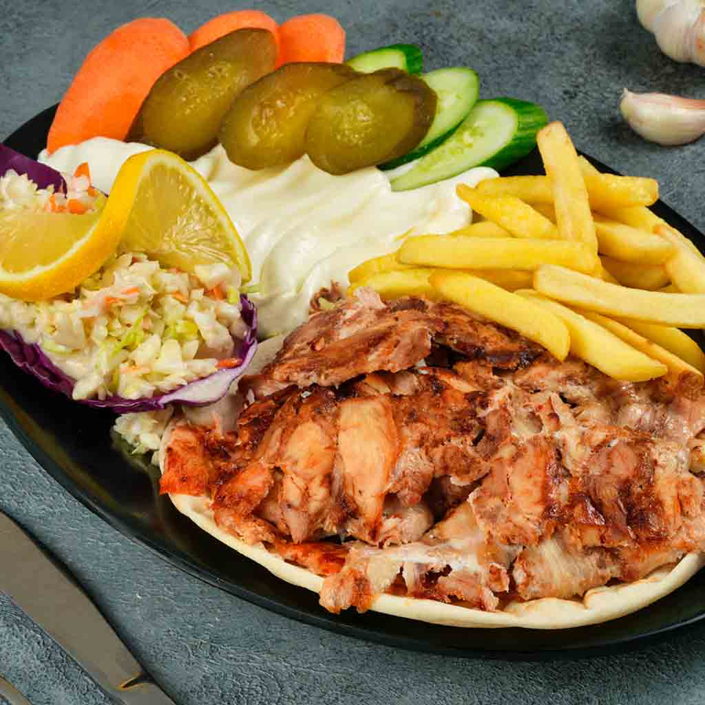 Large shawarma plate