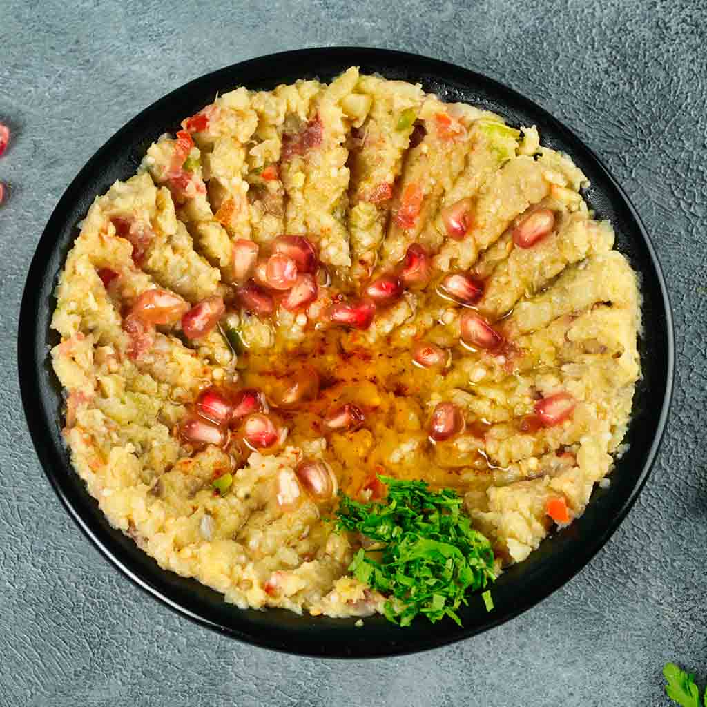 Baba Ghanouj plate