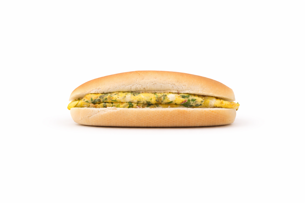 Mixed eggs sandwich