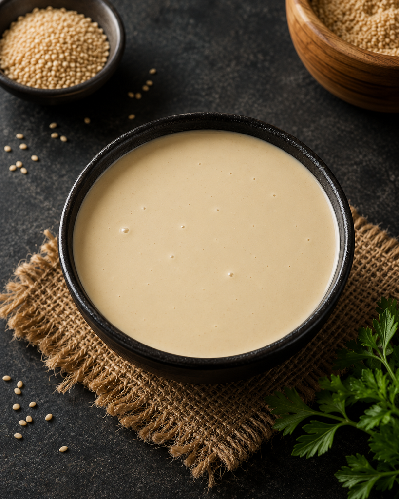 A box of tahini