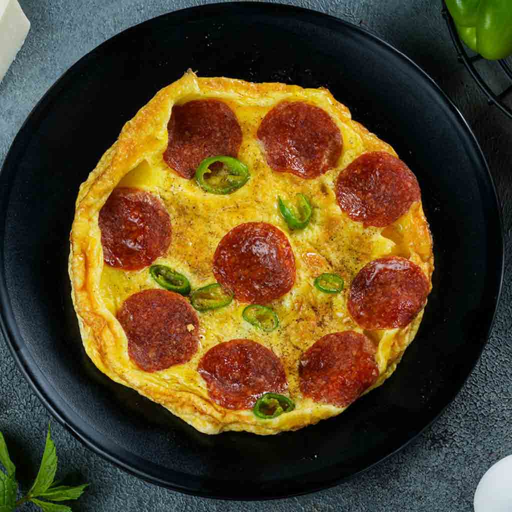 Pepperoni eggs