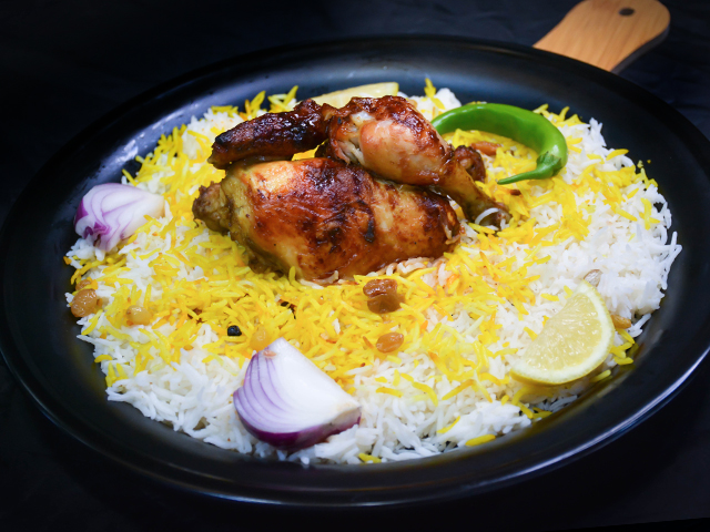 gas grilled chicken with rice