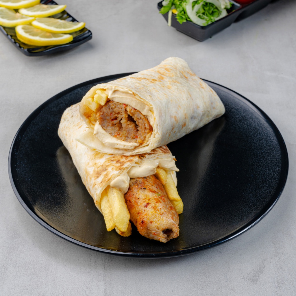 Large chicken kebab sandwich