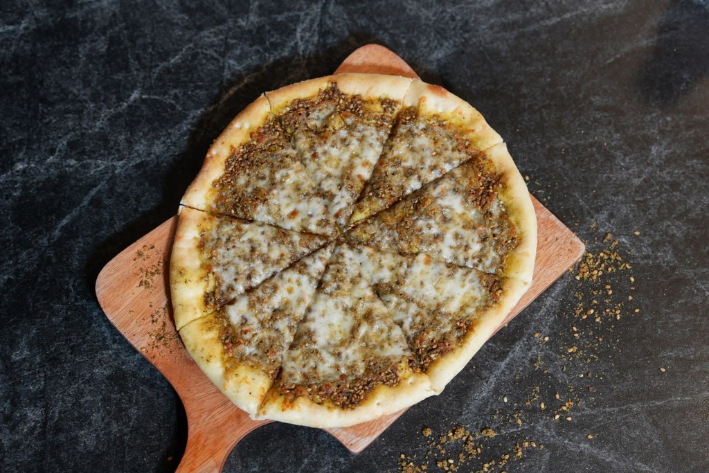 Kashkaval cheese with thyme