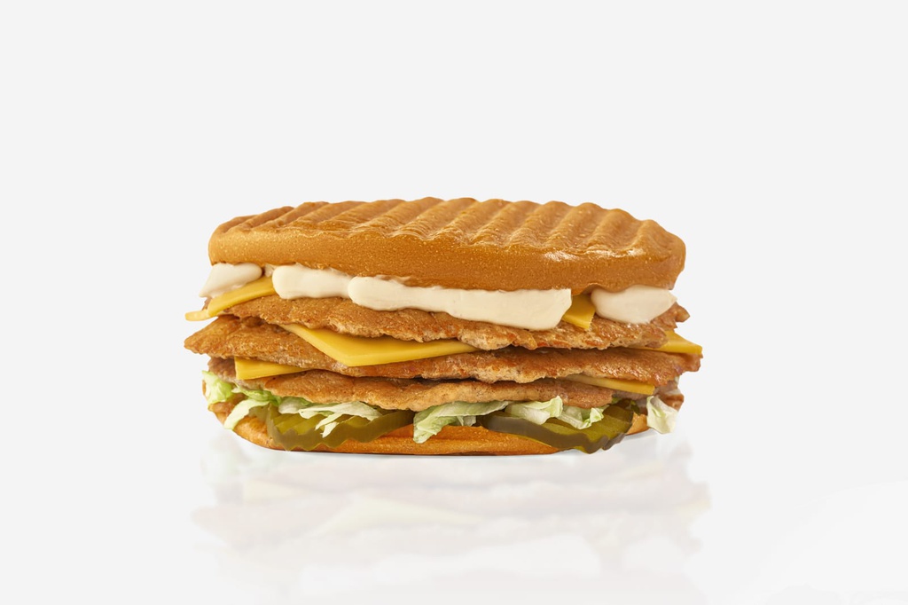 Smashed Chicken Burger Tripple