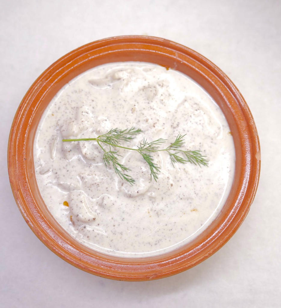 filet hamour with cream and mushroom