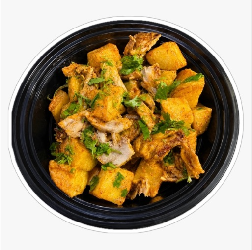 Spicy Potatoes with Shawarma