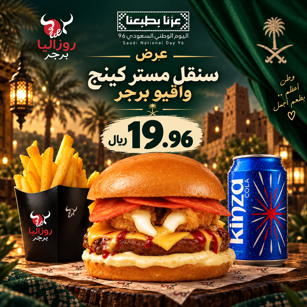 Single Mr. King and Oqio Burger combo