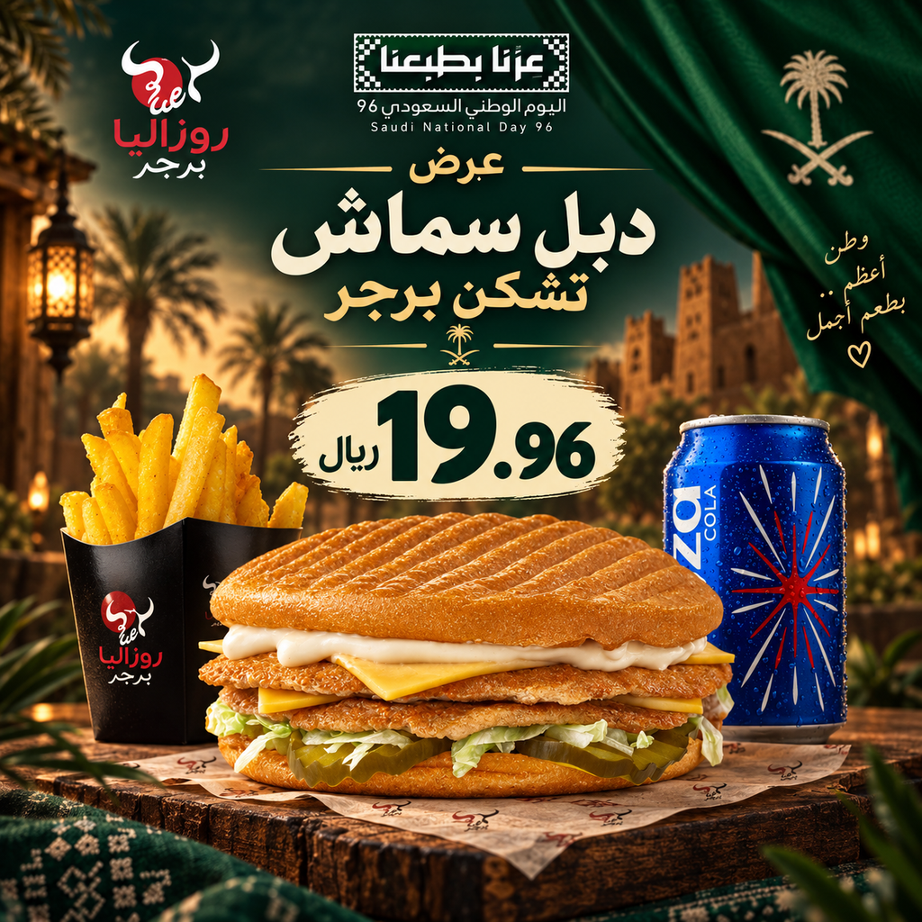 Double Smash Chicken Burger Offer