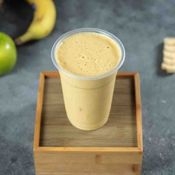 Milk with banana and mango