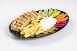 Arabic shawarma with cheese