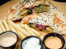 Mixed falafel pie