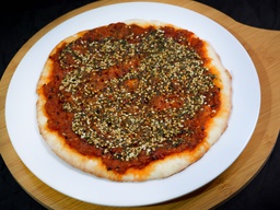 Muhammara pie with thyme