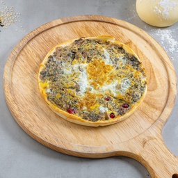 Muhamra and spinach pie