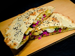 Egg falafel pie
