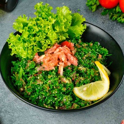 Plum tabbouleh plate