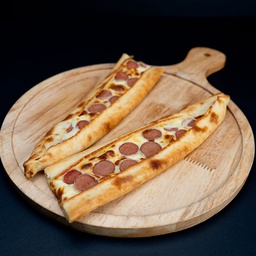 Hotdog melted cheese pie